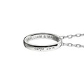 College of William & Mary Monica Rich Kosann "Carpe Diem" Poesy Ring Necklace in Silver - Image 3