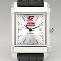 Central Michigan Men's Collegiate Watch with Leather Strap - Image 1