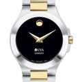 UVA Darden Women's Movado Collection Two-Tone Watch with Black Dial - Image 1