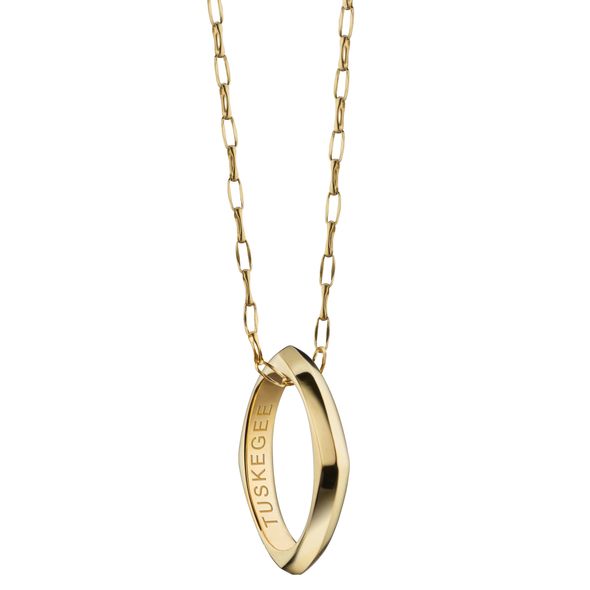 Tuskegee Monica Rich Kosann Poesy Ring Necklace in Gold - Image 1