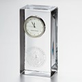 Davidson Tall Glass Desk Clock by Simon Pearce - Image 1