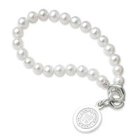 Christopher Newport University Pearl Bracelet with Sterling Silver Charm