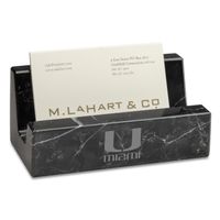 University of Miami Marble Business Card Holder