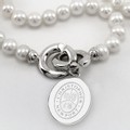Christopher Newport University Pearl Necklace with Sterling Silver Charm - Image 2