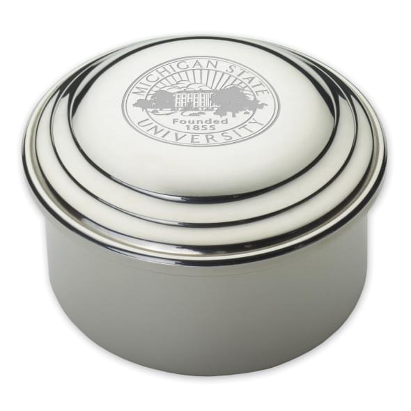 Michigan State Pewter Keepsake Box