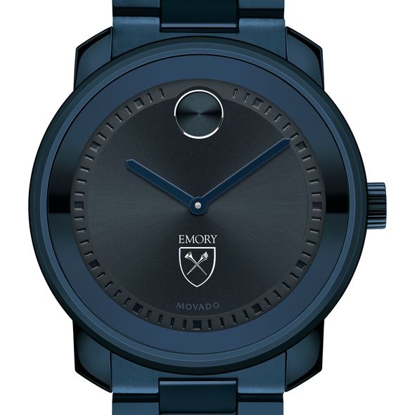 Emory University Men's Movado BOLD Blue Ion with Bracelet