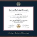 Southern Methodist University Diploma Frame, the Fidelitas - Image 2