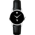 West Virginia Women's Movado Museum with Leather Strap - Image 2