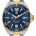 click to view Oklahoma State Men's TAG Heuer Two-Tone Formula 1 with Blue Dial & Bezel - Image 1