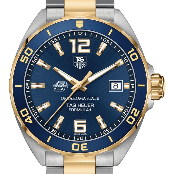 Oklahoma State Men's TAG Heuer Two-Tone Formula 1 with Blue Dial & Bezel - Image 1