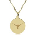 Texas Longhorns 18K Gold Pendant & Chain - Image 1