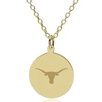 Texas Longhorns 18K Gold Pendant & Chain