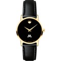Minnesota Women's Movado Gold Museum Classic Leather - Image 2