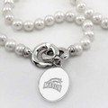 George Mason University Pearl Necklace with Sterling Silver Charm - Image 2