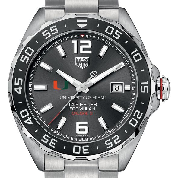 University of Miami Men's TAG Heuer Formula 1 with Anthracite Dial & Bezel - Image 1