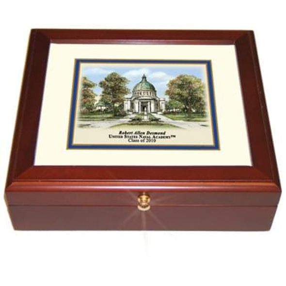 Naval Academy Eglomise Desk Box
