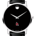 Ball State Men's Movado Museum with Leather Strap - Image 1