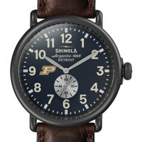 Purdue Shinola Watch, The Runwell 47mm Midnight Blue Dial