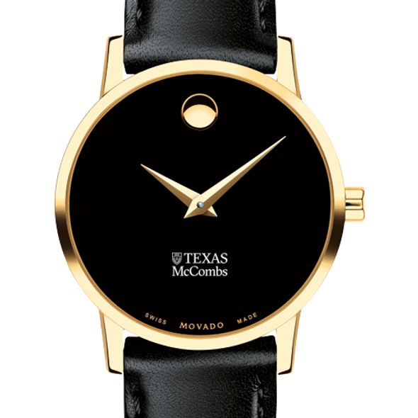 Texas McCombs Women's Movado Gold Museum Classic Leather - Image 1