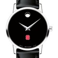 NC State Women's Movado Museum with Leather Strap - Image 1