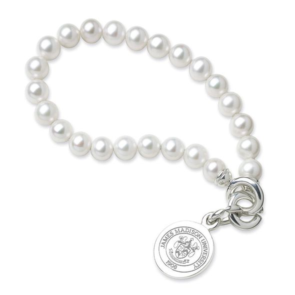 James Madison Pearl Bracelet with Sterling Silver Charm - Image 1