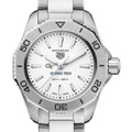 Georgia Tech Women's TAG Heuer Steel Aquaracer with Silver Dial - Image 1