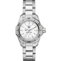 Georgia Tech Women's TAG Heuer Steel Aquaracer with Silver Dial - Image 2