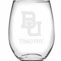 Baylor Stemless Wine Glasses Made in the USA - Set of 4 - Image 2