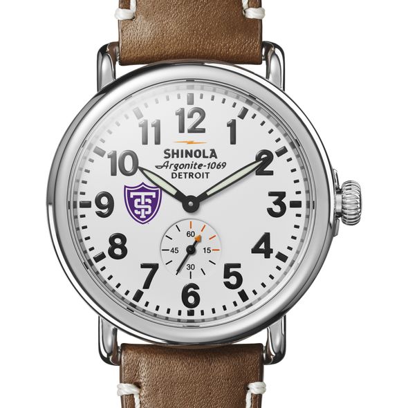 St. Thomas Shinola Watch, The Runwell 41mm White Dial - Image 1