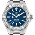 click to view Loyola Women's TAG Heuer 35mm Steel Aquaracer with Blue Dial - Image 1