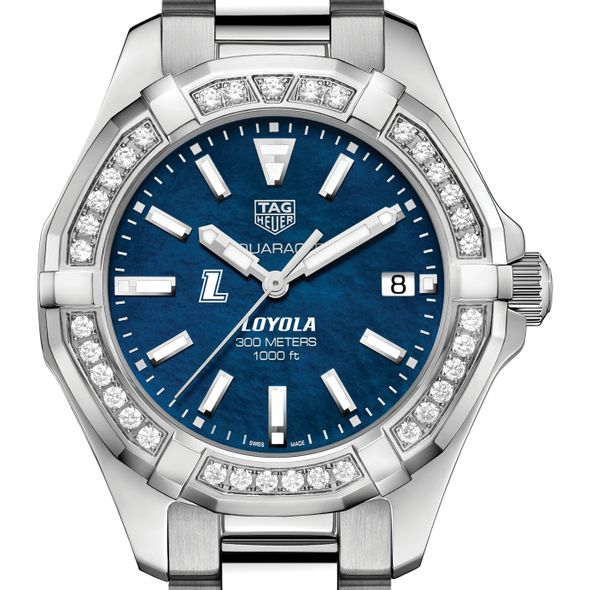 Loyola Women's TAG Heuer 35mm Steel Aquaracer with Blue Dial - Image 1
