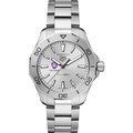 Holy Cross Men's TAG Heuer Steel Aquaracer with Silver Dial - Image 2