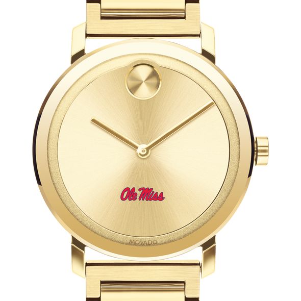 Ole Miss Men's Movado Bold Gold with Bracelet - Image 1
