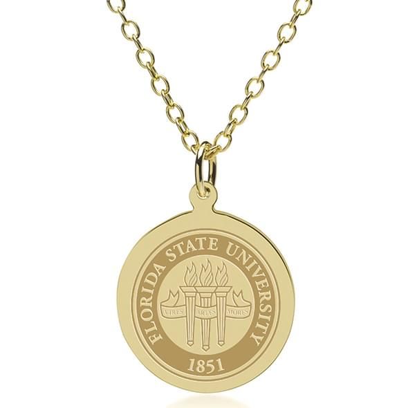 FSU 18K Gold Pendant & Chain - Image 1