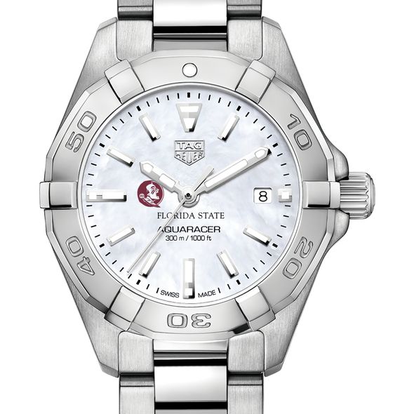 Florida State University Women's TAG Heuer Steel Aquaracer w MOP Dial
