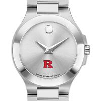 Rutgers Women's Movado Collection Stainless Steel Watch with Silver Dial