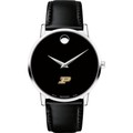 Purdue Men's Movado Museum with Leather Strap - Image 2