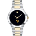 West Virginia Men's Movado Collection Two-Tone Watch with Black Dial - Image 2