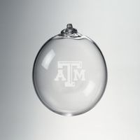 Texas A&M Glass Ornament by Simon Pearce