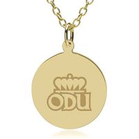 Old Dominion 18K Gold Pendant & Chain