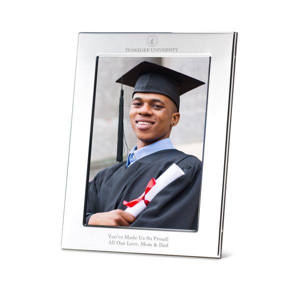 Tuskegee Polished Pewter 5x7 Picture Frame - Image 1