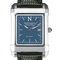 Northwestern Men's Blue Quad Watch with Leather Strap - Image 1