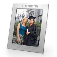 University of Miami Polished Pewter 8x10 Picture Frame