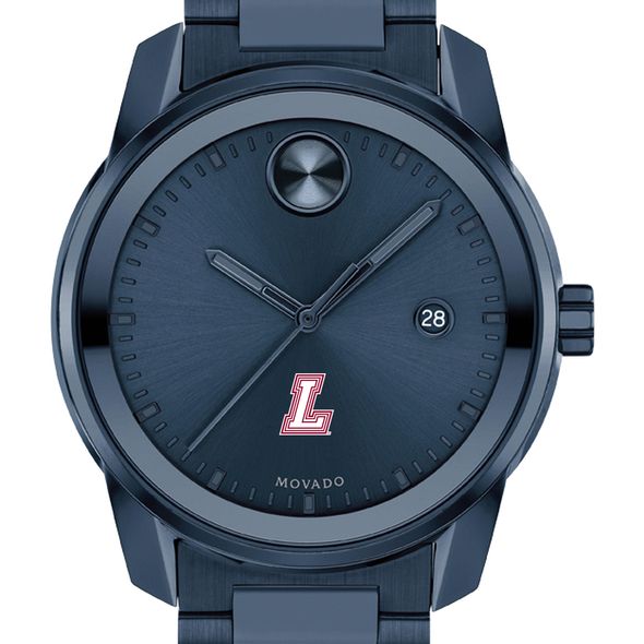 Lafayette College Men's Movado BOLD Blue Ion with Date Window - Image 1