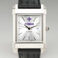 Furman Men's Collegiate Watch with Leather Strap - Image 1