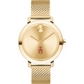 Tuskegee Women's Movado Bold Gold with Mesh Bracelet - Image 2