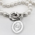 Yale Pearl Necklace with Sterling Silver Charm - Image 2