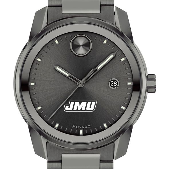 James Madison University Men's Movado BOLD Gunmetal Grey with Date Window - Image 1