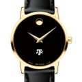 Texas A&M University Women's Movado Gold Museum Classic Leather - Image 1