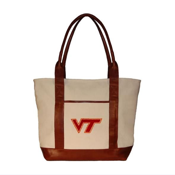 Virginia Tech Needlepoint Tote